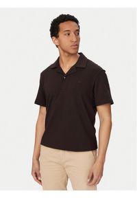 Lacoste Polo DH1969 Brązowy ciemny Classic Fit. Typ kołnierza: polo. Kolor: brązowy. Materiał: bawełna #1