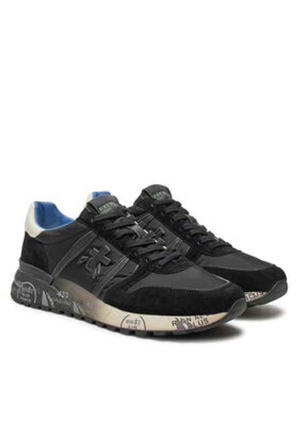 Premiata Sneakersy Lander 7079 Czarny. Kolor: czarny. Materiał: materiał