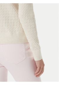TOMMY HILFIGER - Tommy Hilfiger Sweter WW0WW44993 Écru Regular Fit. Kolor: kremowy. Materiał: bawełna #2