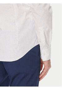 Calvin Klein Koszula LV019EU029 Biały Slim Fit. Kolor: biały. Materiał: bawełna #5