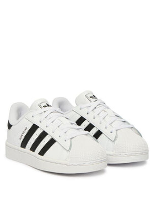 Adidas - adidas Sneakersy Superstar II JH9980 Biały. Kolor: biały. Materiał: skóra. Model: Adidas Superstar