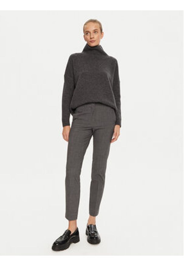 Marella Spodnie materiałowe Gerona 2423136052 Szary Straight Fit. Kolor: szary. Materiał: syntetyk