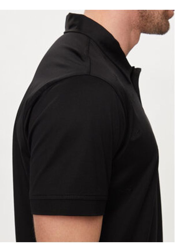 Karl Lagerfeld - KARL LAGERFELD Polo 745007 542201 Czarny Regular Fit. Typ kołnierza: polo. Kolor: czarny. Materiał: bawełna