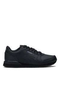 Puma Sneakersy St Runner Jr L 38490401 Czarny. Kolor: czarny. Materiał: skóra