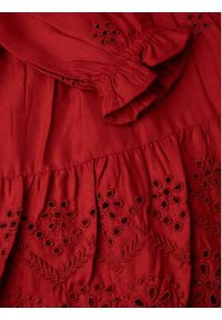 COCCODRILLO - Coccodrillo Sukienka elegancka ZC3128101EBG Czerwony Regular Fit. Kolor: czerwony. Materiał: wiskoza. Styl: elegancki #4