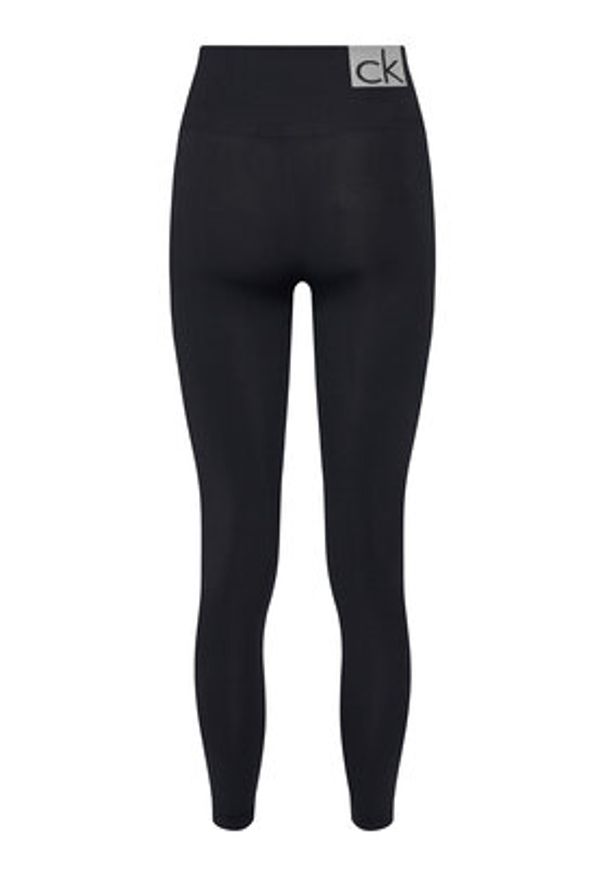 Calvin Klein Legginsy 701233681 Czarny Slim Fit. Kolor: czarny. Materiał: syntetyk