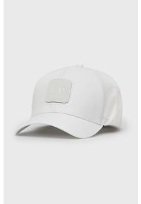C.P. Company czapka kolor biały z aplikacją. Kolor: biały. Wzór: aplikacja