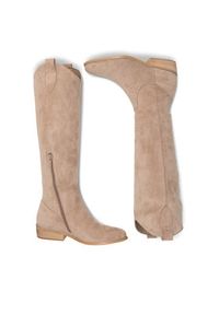 Jenny Fairy Kozaki Josey WS3103-2 Beżowy. Kolor: beżowy. Materiał: materiał #6