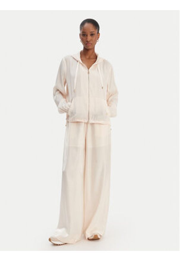 Liu Jo Sport Bluza TA6004 T322A Beżowy Regular Fit. Kolor: beżowy. Materiał: wiskoza. Styl: sportowy