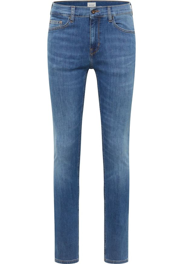 Męskie Spodnie Jeansowe Mustang Style Frisco Skinny Denim Blue 1017419 5000 583