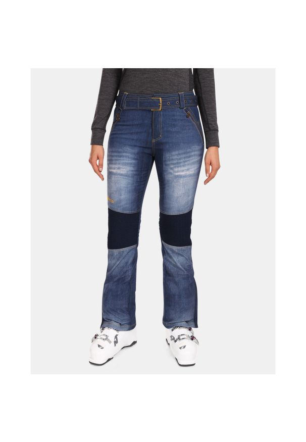 Damskie spodnie narciarskie softshell Kilpi JEANSO-W. Kolor: niebieski. Materiał: jeans, softshell. Sport: narciarstwo