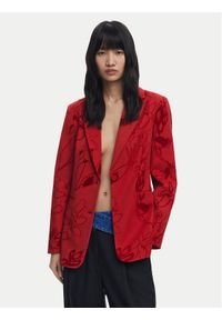 Desigual Marynarka Flockarty 25WWEW19 Czerwony Regular Fit. Kolor: czerwony. Materiał: syntetyk #1