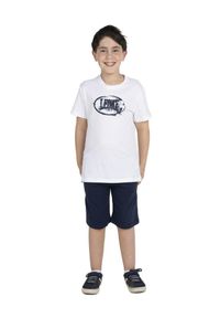 LEONE 1947 APPAREL - Podstawowy dziecięcy t-shirt z nadrukiem logo. Kolor: biały. Wzór: nadruk. Sport: joga i pilates