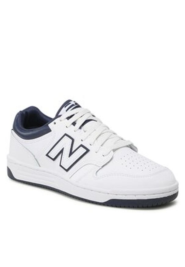New Balance Sneakersy BB480LWN Biały. Kolor: biały. Materiał: skóra