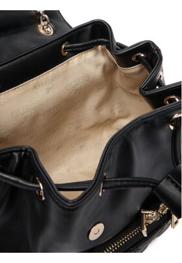 Guess Plecak J5YZ04 WGT10 Czarny. Kolor: czarny. Materiał: skóra