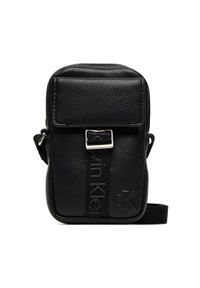 Calvin Klein Saszetka LV04D1091G Czarny. Kolor: czarny. Materiał: skóra