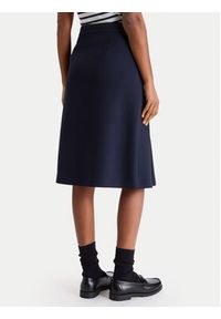 TOMMY HILFIGER - Tommy Hilfiger Spódnica trapezowa WW0WW48263 Granatowy Regular Fit. Kolor: niebieski. Materiał: syntetyk #3
