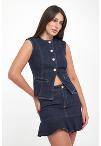 Liu Jo - Kamizelka damska jeansowa LIU JO. Materiał: jeans #1