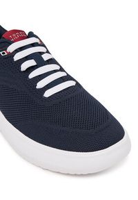 TOMMY HILFIGER - Tommy Hilfiger Sneakersy Th Modern Lightcup Knit FM0FM05886 Granatowy. Kolor: niebieski. Materiał: materiał #6