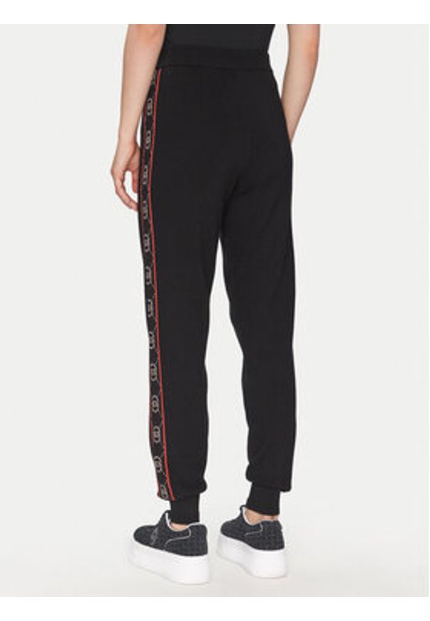 Liu Jo Sport Spodnie dresowe TF4226 MS63L Czarny Regular Fit. Kolor: czarny. Materiał: syntetyk