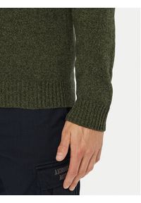Aeronautica Militare Sweter 262MA1645UL00924 Khaki Regular Fit. Kolor: brązowy. Materiał: wełna #2