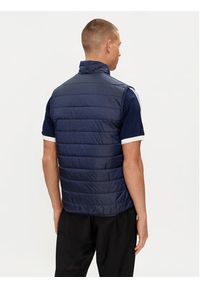 Adidas - adidas Kamizelka Padded Stand Collar Puffer Vest HL9216 Niebieski Regular Fit. Kolor: niebieski. Materiał: syntetyk