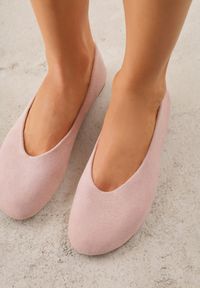 Born2be - Różowe Casualowe Balerinki z Imitacji Zamszu Zambra. Okazja: na co dzień. Kolor: różowy. Materiał: zamsz. Wzór: kolorowy. Sezon: lato. Styl: casual #1