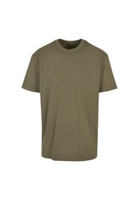 BUILD YOUR BRAND - Ponadwymiarowa Koszulka Dla Dorosłych Unisex Heavyweight. Kolor: zielony