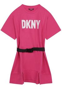 DKNY Sukienka codzienna D32865 S Różowy Regular Fit. Okazja: na co dzień. Kolor: różowy. Materiał: wiskoza. Typ sukienki: proste. Styl: casual #3