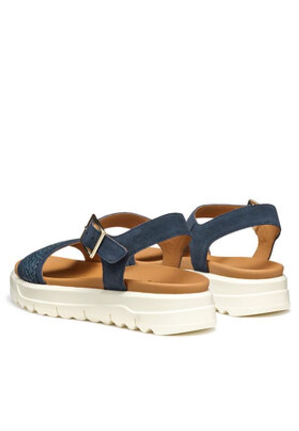 Geox Sandały D Xand 2.1S D55SZC 00022 C4002 Granatowy. Kolor: niebieski. Materiał: zamsz, skóra