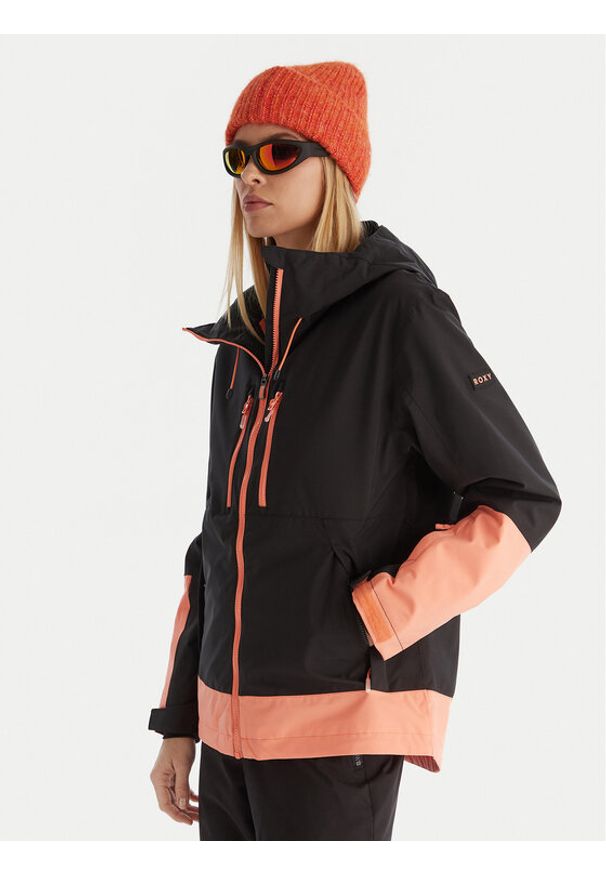 Roxy Kurtka narciarska Upwards JK ERJTJ03521 Czarny Regular Fit. Kolor: czarny. Materiał: syntetyk. Sport: narciarstwo