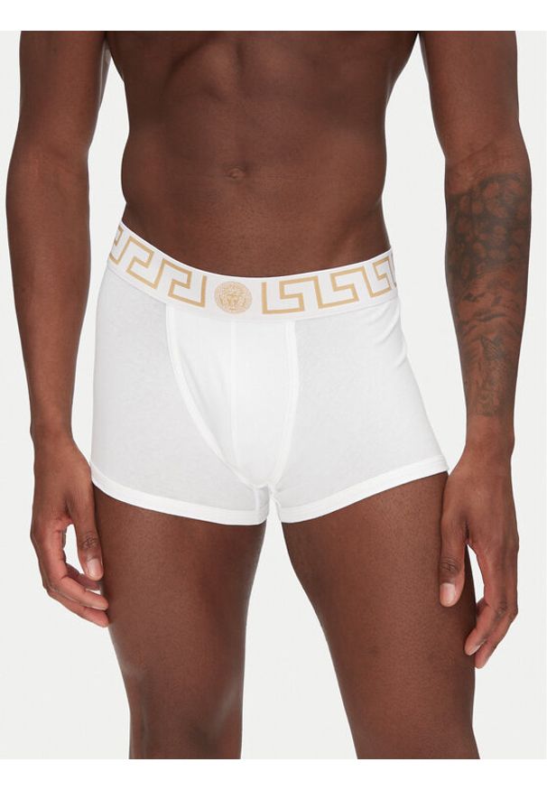 VERSACE - Versace Komplet 3 par bokserek AU10326 Biały. Kolor: biały. Materiał: bawełna