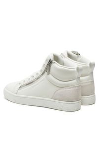 Calvin Klein Jeans Sneakersy Classic Cupsole Zip Mid In YM0YM01156 Biały. Kolor: biały. Materiał: skóra