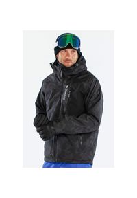 Surfanic - Kurtka Snowboardowa Męska SURFANIC STX 10.000 Orion – BlackMap – Wodoodporna. Kolor: czarny. Sezon: zima. Sport: snowboard #1