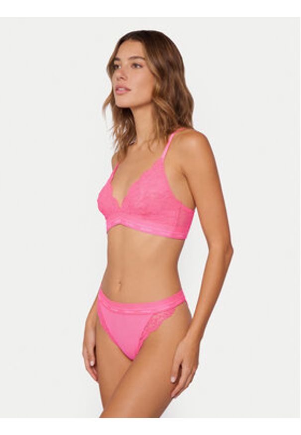 Guess Biustonosz braletka O4YC00 PZ01C Różowy. Kolor: różowy. Materiał: syntetyk