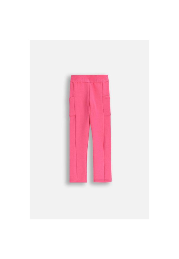 Legginsy dziecięce turystyczne ocieplane Lemon Explore ZL5. Kolor: różowy. Materiał: elastan, poliester, bawełna. Styl: sportowy