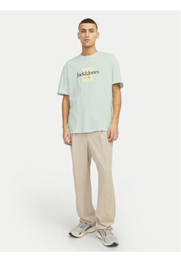 Jack & Jones T-Shirt Lafayette 12250436 Zielony Relaxed Fit. Kolor: zielony. Materiał: bawełna