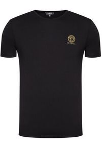 VERSACE - Versace T-Shirt Medusa AUU01005 Czarny Slim Fit. Kolor: czarny. Materiał: bawełna