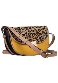 Listonoszka damska LuluCastagnette TURENNE żółta. Kolor: żółty. Styl: elegancki, casual