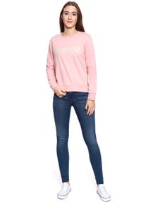 Wrangler - BLUZA WRANGLER LOGO SWEAT BRIDAL ROSE W6N2HYP01. Kolor: różowy #4