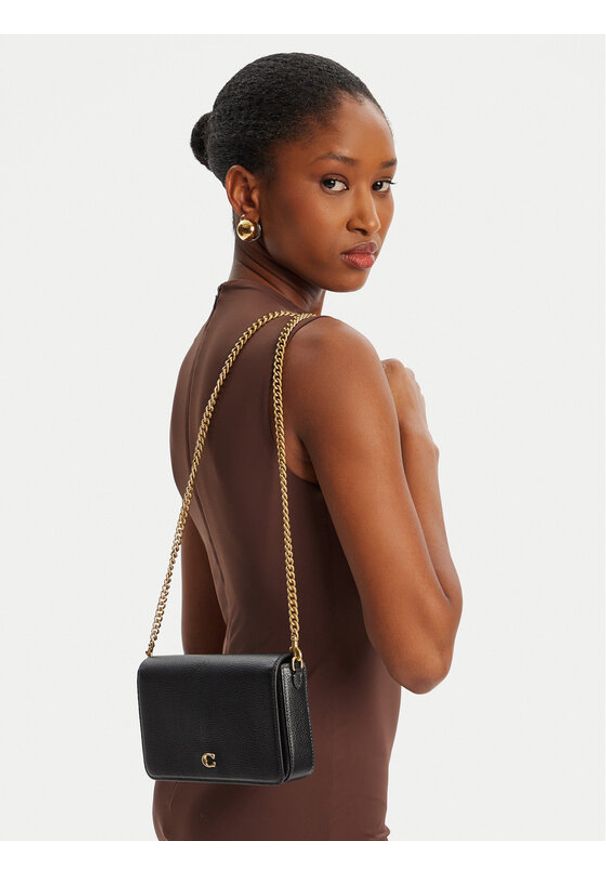 Coach Torebka CAO01 Czarny. Kolor: czarny. Materiał: skórzane
