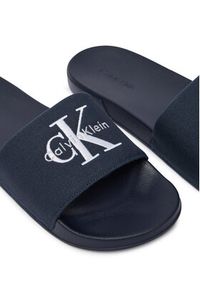 Calvin Klein Klapki Ess Slide Cv YM0YM01393 Granatowy. Kolor: niebieski. Materiał: materiał #6
