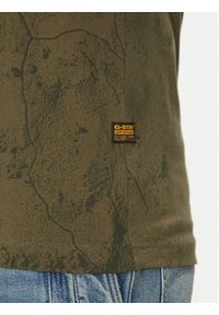 G-Star RAW - G-Star Raw T-Shirt Wash D25973-C338 H343 Zielony Regular Fit. Kolor: zielony. Materiał: bawełna
