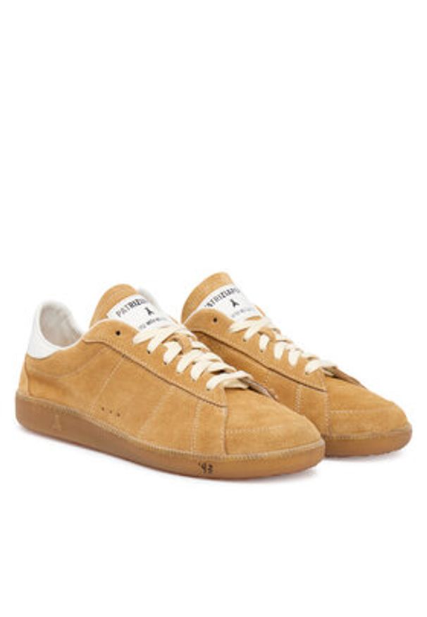Patrizia Pepe Sneakersy 2Z0065/L055-B768 Brązowy. Kolor: brązowy. Materiał: skóra, zamsz