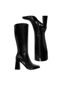 Nine West Kozaki CEO-ZEINA-01 Czarny. Kolor: czarny. Materiał: materiał #2