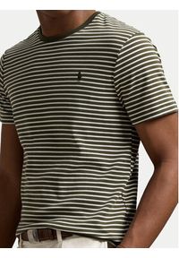 Polo Ralph Lauren T-Shirt 710961128001 Brązowy Custom Fit. Typ kołnierza: polo. Kolor: brązowy. Materiał: bawełna #4