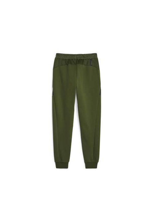 Spodnie Dresowe Sportowe Męskie Puma Tech Fl. Kolor: wielokolorowy, zielony. Materiał: dresówka. Styl: sportowy