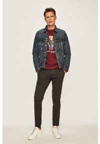 Polo Ralph Lauren - Kurtka jeansowa. Okazja: na co dzień. Typ kołnierza: polo. Kolor: niebieski. Materiał: jeans. Styl: casual #5