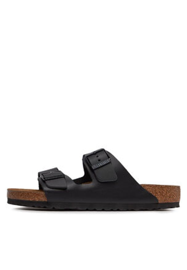 Birkenstock Klapki Arizona Bs 0051191 Czarny. Kolor: czarny. Materiał: skóra