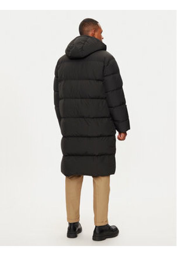 TOMMY HILFIGER - Tommy Hilfiger Kurtka puchowa MW0MW37368 Czarny Regular Fit. Kolor: czarny. Materiał: syntetyk. Sezon: zima